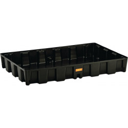 Bac collecteur 120 l L1200xB800xH165 mm polyéthylène sans grille en PE CEMO