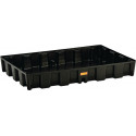 Bac collecteur 120 l L1200xB800xH165 mm polyéthylène sans grille en PE CEMO