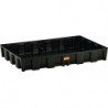 Bac collecteur 120 l L1200xB800xH165 mm polyéthylène sans grille en PE CEMO