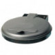 Poubelle l.400xP510 mm 120 l couvercle argent (KS) VAR