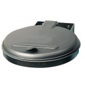 Poubelle l.400xP510 mm 120 l couvercle argent (KS) VAR