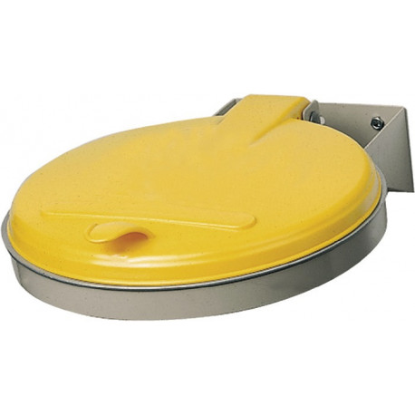 Poubelle l.400xP510 mm 120 l couvercle jaune (KS) VAR