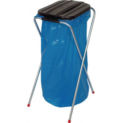 Poubelle H810xl370xP410 mm 70-120 l couvercle noir