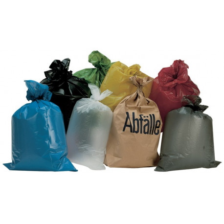 Sac en plastique 70 l HD-PE bleu 23 µm l.575xL1000 mm 500 pièces/carton