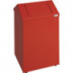 Bac pour laine de nettoyage H570xl330xP310 mm boîtier rouge pompier, RAL 3000/clapet rouge pompier, RAL 3000 tôle d’acier STUMPF