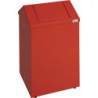 Bac pour laine de nettoyage H570xl330xP310 mm boîtier rouge pompier, RAL 3000/clapet rouge pompier, RAL 3000 tôle d’acier STUMPF