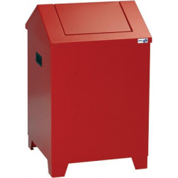 Bac pour laine de nettoyage H680xl400xP400 mm boîtier rouge pompier RAL 3000/cl