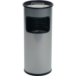 Combiné cendrier-poubelle D.260xH620 mm argent tôle d’acier DURABLE