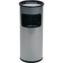 Combiné cendrier-poubelle D.260xH620 mm argent tôle d’acier DURABLE