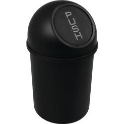 Poubelle H375xD.214 mm 6 l noir HELIT