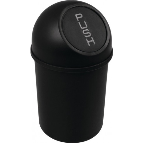 Poubelle H375xD.214 mm 6 l noir HELIT