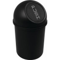 Poubelle H375xD.214 mm 6 l noir HELIT