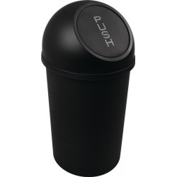 Poubelle H490xD.253 mm 13 l noir HELIT