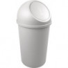 Poubelle H615xD.312 mm 25 l gris clair HELIT