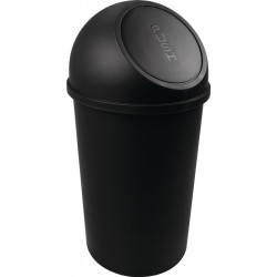 Poubelle H615xD.312 mm 25 l noir HELIT