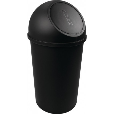Poubelle H615xD.312 mm 25 l noir HELIT