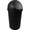 Poubelle H615xD.312 mm 25 l noir HELIT
