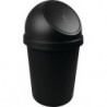 Poubelle H700xD.403 mm 45 l noir HELIT