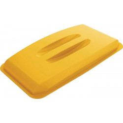 Couvercle PP jaune l.555xP285 mm adapté à poubelle de tri 60 l DURABLE