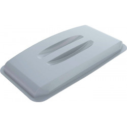 Couvercle PP gris l.555xP285 mm adapté à poubelle de tri 60 l DURABLE