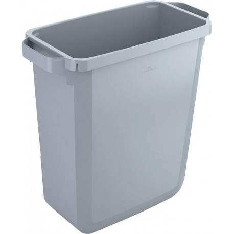 Poubelle de tri 60 l H600xl280xP590 mm gris sans couvercle, conv. à l’usage alim. DURABLE