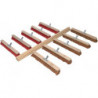 Set de balais 5 coco/Elaston longueur 600 mm avec 10 manches longueur 1400 mm SOREX