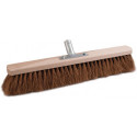 Balais coco longueur 500 mm avec sup. de manche métallique bois plat SOREX