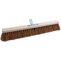 Balais coco longueur 600 mm avec sup. de manche métallique bois plat SOREX