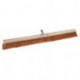 Balais coco longueur 1000 mm avec sup. de manche métallique bois plat SOREX