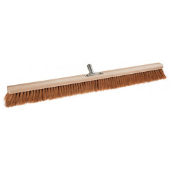 Balais coco longueur 1000 mm avec sup. de manche métallique bois plat SOREX