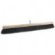Balais longueur Arenga 800 mm avec porte-manche métal bois plat SOREX