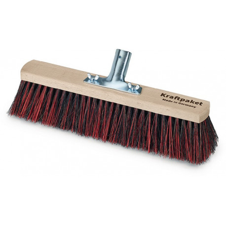 Balais grande performance mélange Arenga/Elaston longueur 400 mm avec porte-manche métal bois plat KRAFTPAKET