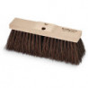 Balai de cantonnier grande performance Piassava longueur 400 mm avec 2 trous d’emmanchement monture bois KRAFTPAKET