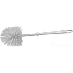 Brosse à WC plastique blanc sans nettoyant p.rebords D. 90 mm SOREX (Par 10)