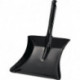 Pelle à poussière avec poignée en douille métal laqué noir Lame L230xl.260 mm
