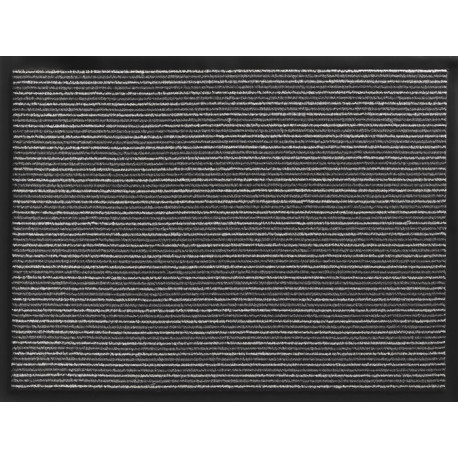 Paillasson rayé polypropylène anthracite L600xl800xS5 mm