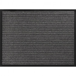 Paillasson rayé polypropylène anthracite L800xl1200xS5 mm
