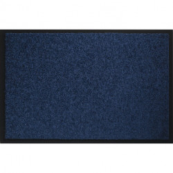 Paillasson lavable bleu polyamide L400xl600xS8 mm