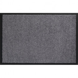 Paillasson lavable gris polyamide L600xl900xS8 mm