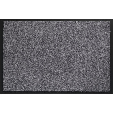 Paillasson lavable gris polyamide L600xl900xS8 mm