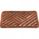 Paillasson brosses en coco coco naturel/acier L390xl590xS30 mm