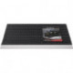 Paillasson bord d’attaque alu noir/argent PP/aluminium L500xl800xS22 mm