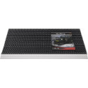 Paillasson bord d’attaque alu noir/argent PP/aluminium L500xl800xS22 mm