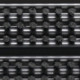Paillasson noir polypropylène L385xl590xS22 mm