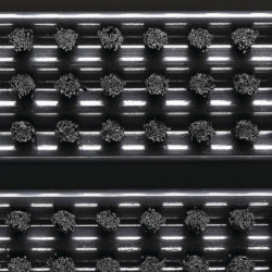 Paillasson noir polypropylène L385xl590xS22 mm