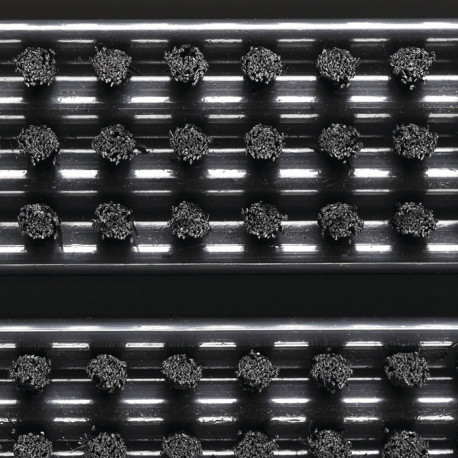 Paillasson noir polypropylène L385xl590xS22 mm