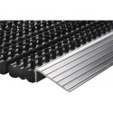 Paillasson bord d’attaque alu noir/argent PP/aluminium L430xl750xS22 mm