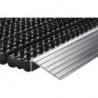 Paillasson bord d’attaque alu noir/argent PP/aluminium L430xl750xS22 mm