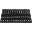 Paillasson bagues ouvertes noir caoutchouc L500xl800xS22 mm