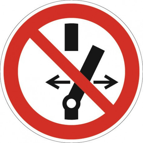 Symbole d’interdiction ASR A1.3/DIN EN ISO 7010 commutation interdite plastique